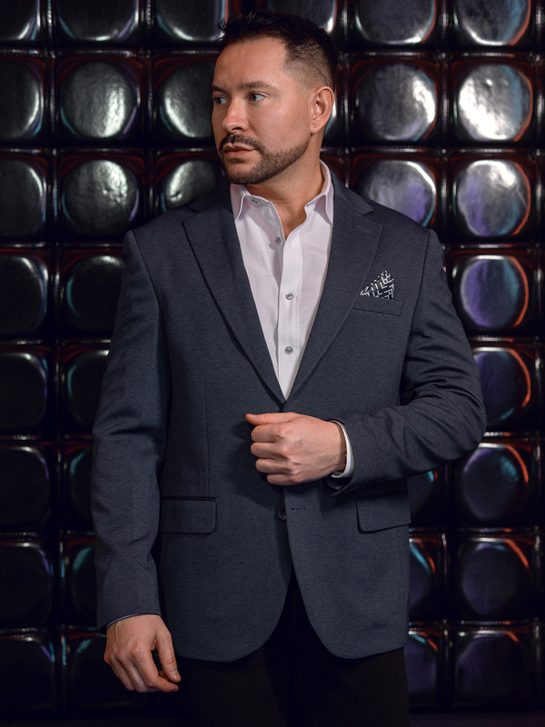 Pánske casual sako tmavomodré Bolf24401-1