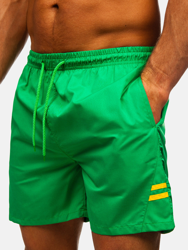 Zelené pánske kúpacie šortky Bolf QD29
