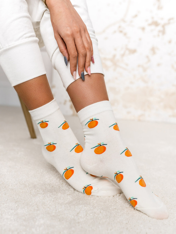 Ecru dámske ponožky Bolf WQ7638-5